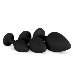 EasyToys Anal Collection Siliconen Buttplugset Met Diamantjes