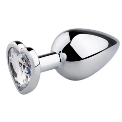 EasyToys Buttplug met Zilverkleurig Hartje