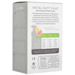EasyToys Buttplug met Zilverkleurig Hartje