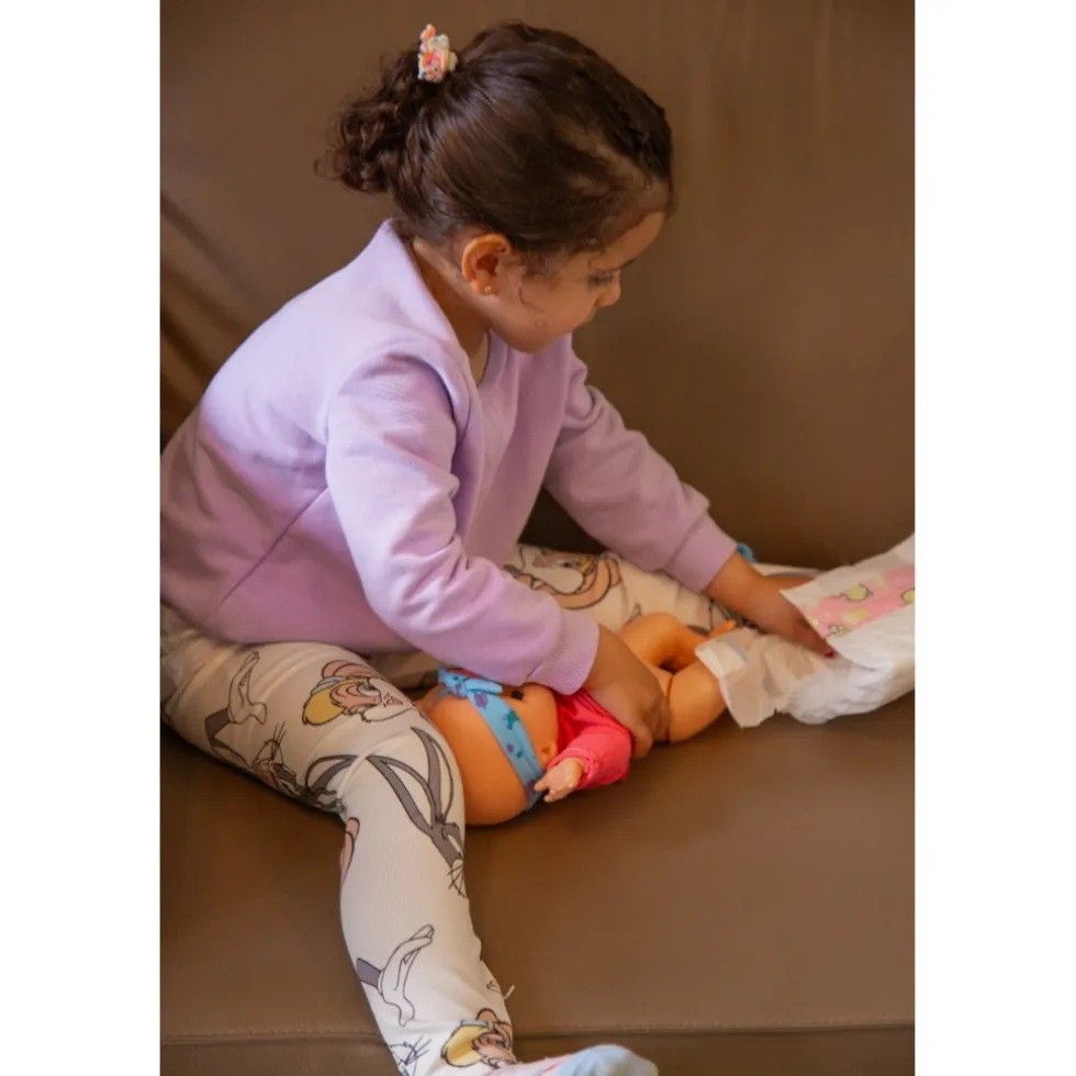 Eco Toys 33cm Pop Blauw/Roze Outfit met Accessoires
