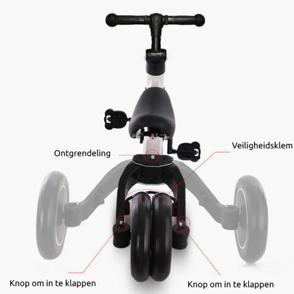 Eco Toys Geel 4-in-1 Loopfiets