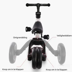 Eco Toys Rood 4-in-1 Loopfiets