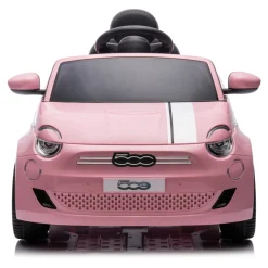 Eco Toys Roze Elektrische Fiat 500 Kinderauto