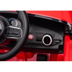 Eco Toys Roze Elektrische Fiat 500 Kinderauto