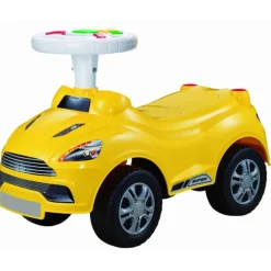 Eco Toys Sports Geel Loopauto met Muziek HC516257