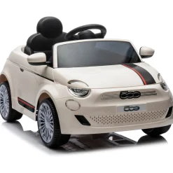 Eco Toys Wit Elektrische Fiat 500 Kinderauto