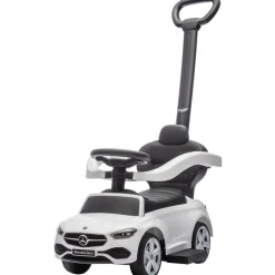 Eco Toys Wit Mercedes Benz Loopauto met Duwstang