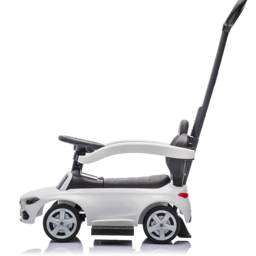 Eco Toys Wit Mercedes Benz Loopauto met Duwstang