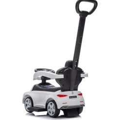 Eco Toys Wit Mercedes Benz Loopauto met Duwstang