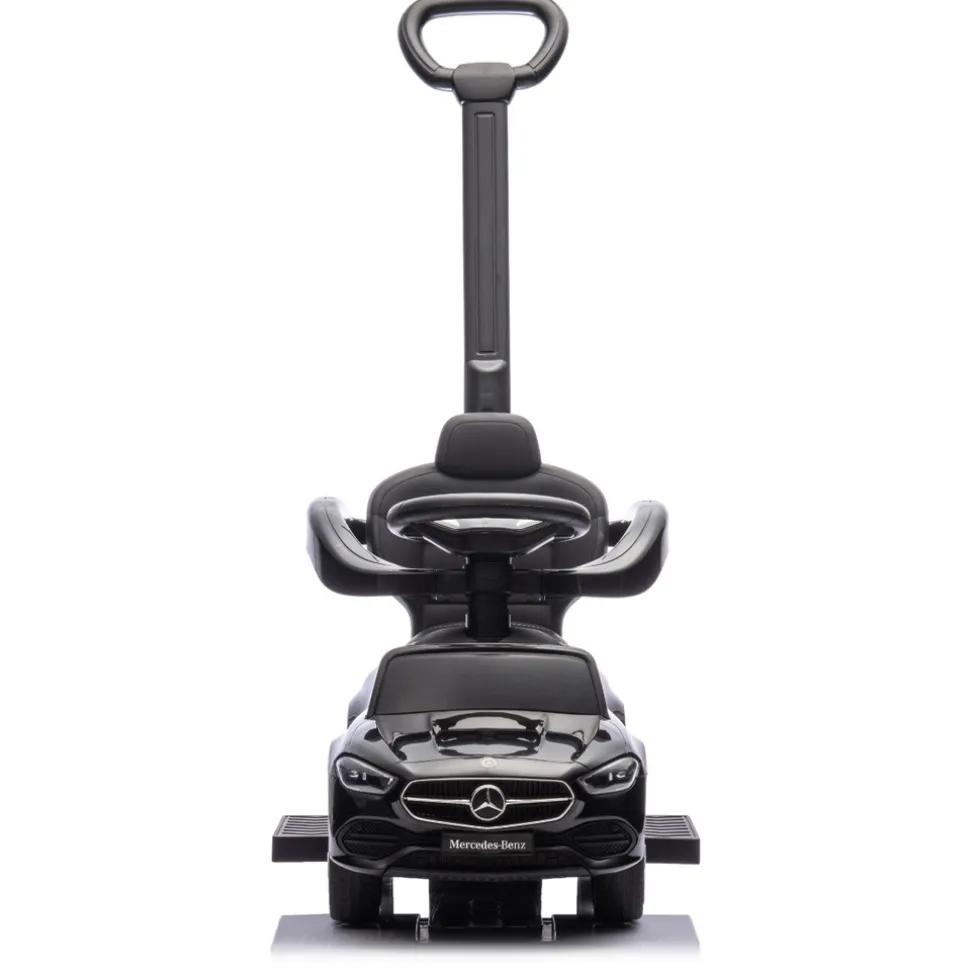 Eco Toys Zwart Mercedes Benz Loopauto met Duwstang