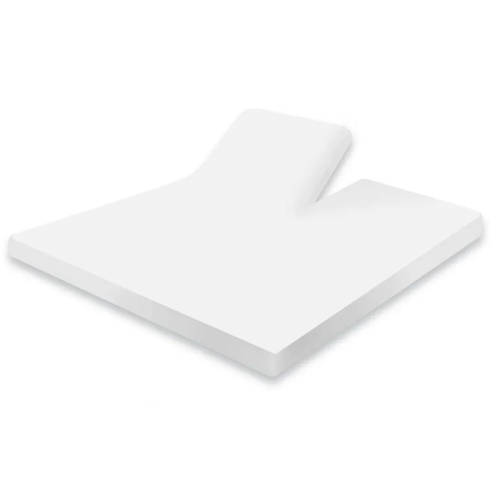 Elegance Splittopper Hoeslaken Jersey Katoen Stretch - wit 180x200cm