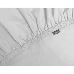Elegance Splittopper Hoeslaken Perkal Katoen - licht grijs 180x210/220cm