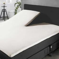 Elegance Splittopper Hoeslaken Jersey Katoen Stretch - ivoor 180x200cm