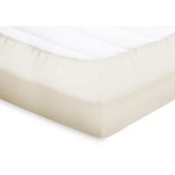 Elegance Splittopper Hoeslaken Perkal Katoen - ivoor 180x210/220cm