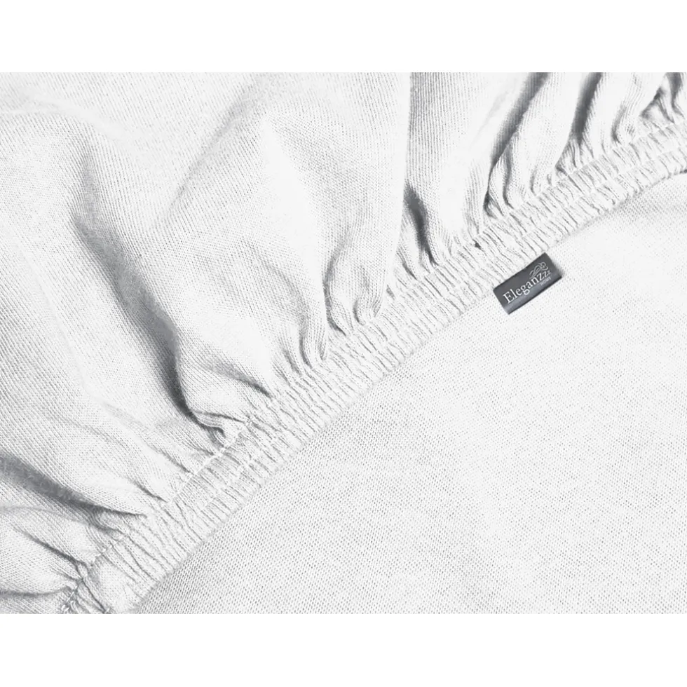 Elegance Topper Hoeslaken Jersey Katoen Stretch - wit 180x210/220cm