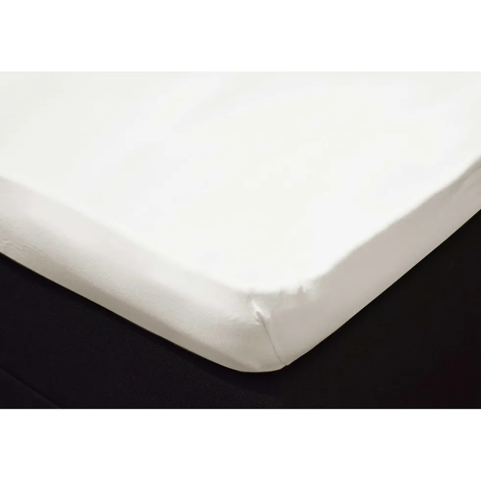 Elegance Topper Hoeslaken Jersey Katoen Stretch - ivoor 80/90x190/200cm