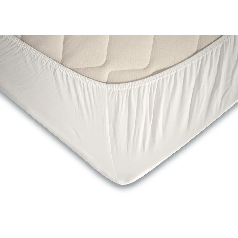 Elegance Topper Hoeslaken Jersey Katoen Stretch - wit 120/130/140x200cm
