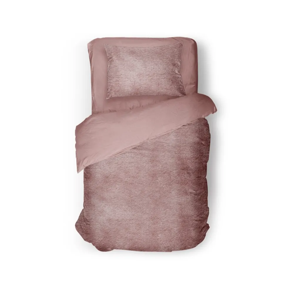 Eleganzzz Dekbedovertrek Flanel Fleece - old rose 140x200/220cm