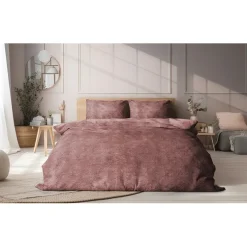 Eleganzzz Dekbedovertrek Flanel Fleece - old rose 140x200/220cm