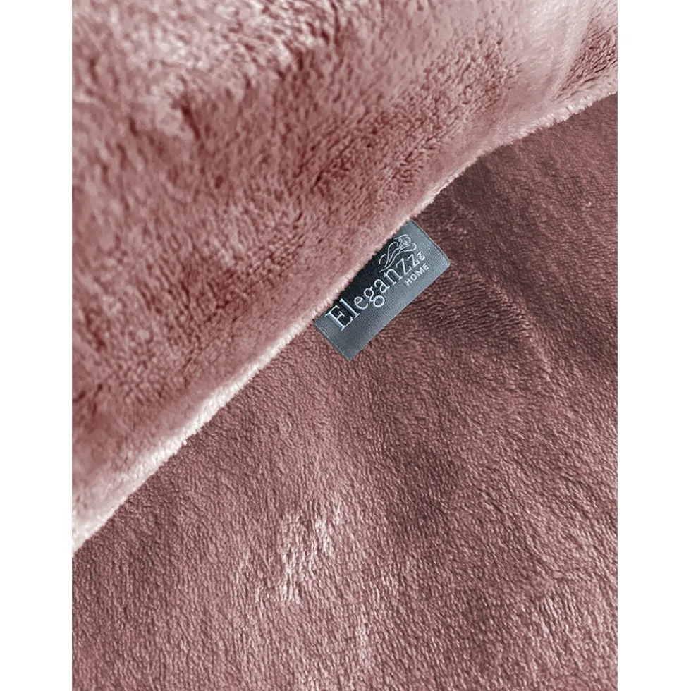 Eleganzzz Dekbedovertrek Flanel Fleece - old rose 140x200/220cm