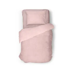 Eleganzzz Dekbedovertrek Teddy Rib Fleece - light pink 140x200/220cm