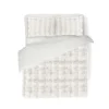 Eleganzzz Dekbedovertrek Bubble Pom Pom Rabbit Fur - off white 240x200/220cm
