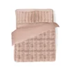 Eleganzzz Dekbedovertrek Bubble Pom Pom Rabbit Fur - pink 240x200/220cm