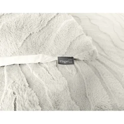 Eleganzzz Dekbedovertrek Bubble Pom Pom Rabbit Fur - off white 140x200/220cm