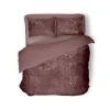 Eleganzzz Dekbedovertrek Crushed Velvet - rose 200x200/220cm