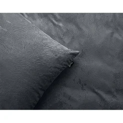 Eleganzzz Dekbedovertrek 3D Embossed Velvet Wave - dark grey 200x200/220cm
