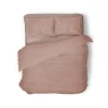 Eleganzzz Dekbedovertrek Teddy Pluche - light pink 200x200/220cm