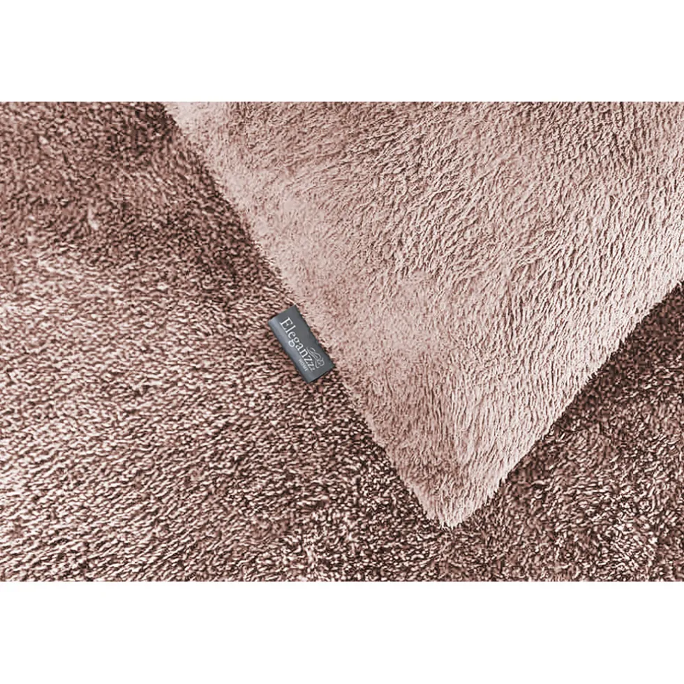 Eleganzzz Dekbedovertrek Teddy Pluche - light pink 200x200/220cm