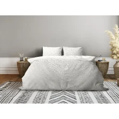 Eleganzzz Dekbedovertrek Micro Mink Leopard - off white 140x200/220cm