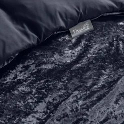 Eleganzzz Dekbedovertrek Crushed Velvet - royale blue 140x200/220cm