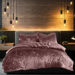 Eleganzzz Dekbedovertrek Crushed Velvet - rose 140x200/220cm