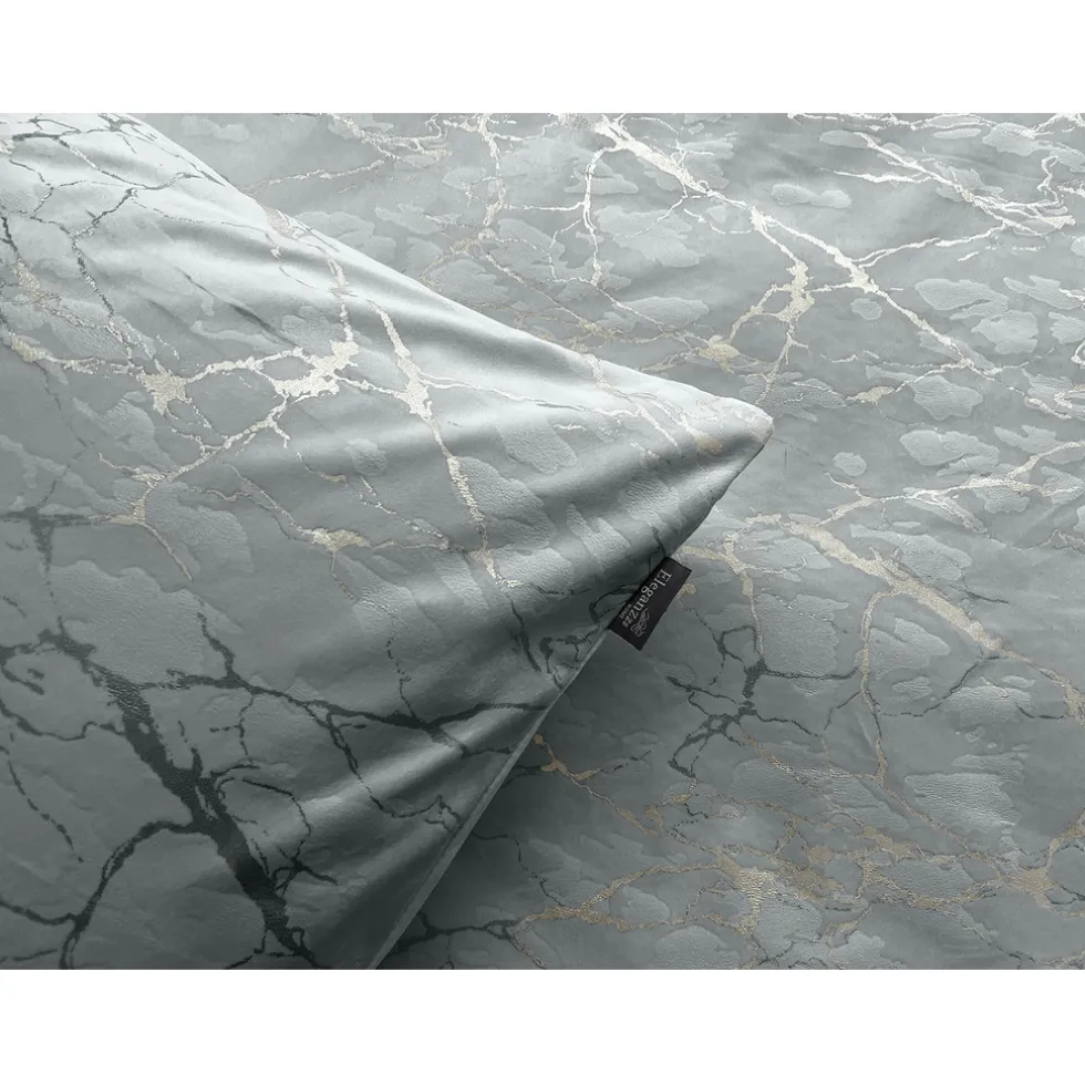 Eleganzzz Dekbedovertrek Marbel Foil Velvet - grey 140x200/220cm