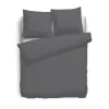 Eleganzzz Dekbedovertrek Flanel Uni - antraciet 240x200/220cm