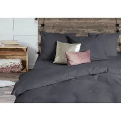Eleganzzz Dekbedovertrek Flanel Uni - antraciet 240x200/220cm