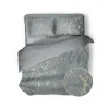 Eleganzzz Dekbedovertrek Marbel Foil Velvet - grey 200x200/220cm