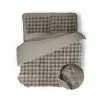 Eleganzzz Dekbedovertrek Shiny Bubble Pom Pom Flanel Fleece - beige 200x200/220cm