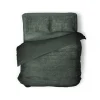 Eleganzzz Dekbedovertrek Teddy Pluche - bottle green 200x200/220cm