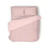 Eleganzzz Dekbedovertrek Teddy Rib Fleece - light pink 200x200/220cm