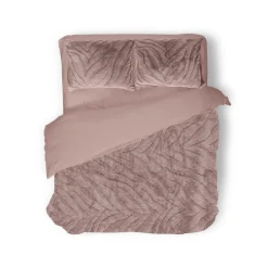 Eleganzzz Dekbedovertrek Jacquard Rabbit Fur - pink 240x200/220cm