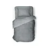 Eleganzzz Dekbedovertrek Teddy Rib Fleece - dark grey 140x200/220cm
