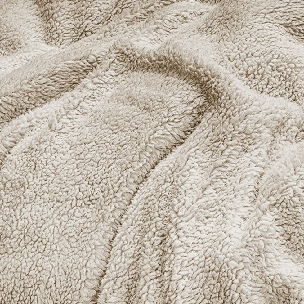 Eleganzzz Dekbedovertrek Teddy Pluche - off white 200x200/220cm