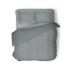 Eleganzzz Dekbedovertrek Teddy Rib Fleece - dark grey 200x200/220cm