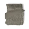 Eleganzzz Dekbedovertrek Jacquard Rabbit Fur - taupe grey 200x200/220cm