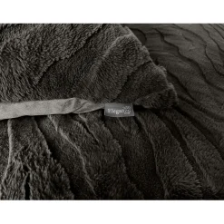 Eleganzzz Dekbedovertrek Jacquard Rabbit Fur - taupe grey 200x200/220cm