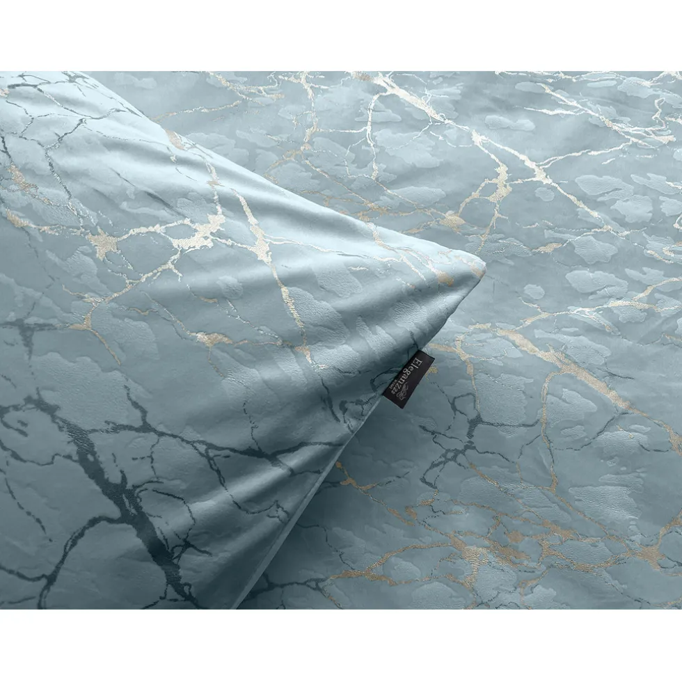 Eleganzzz Dekbedovertrek Marbel Foil Velvet - mineral 200x200/220cm