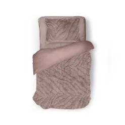 Eleganzzz Dekbedovertrek Jacquard Rabbit Fur - pink 140x200/220cm